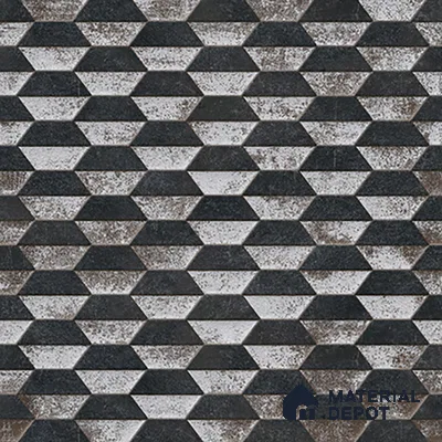 Geometric Wall & Floor Tile TL 07237 B Alpi 4002 Granula 1 ft x 1 ft Ceramic Matte Finish - 9 mm  | 2 mm Spacer is Mandatory | Please Expect a Slight Variation of Pattern (Sample)